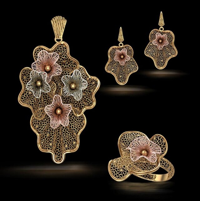 3D model of turkish jewelry design -3D CAD Model