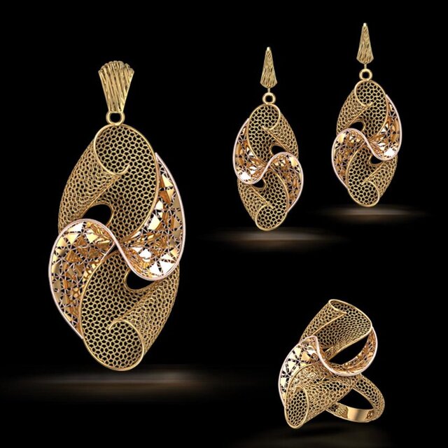 3D model of turkish jewelry design -3D CAD Model