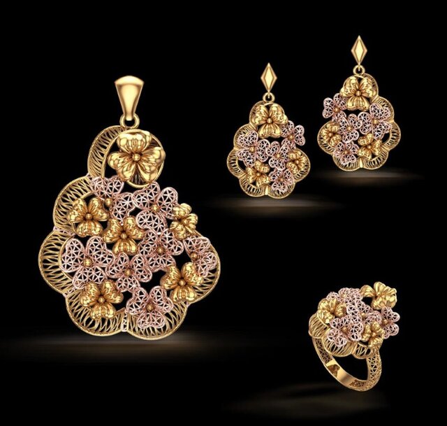 3D model of turkish jewelry design -3D CAD Model