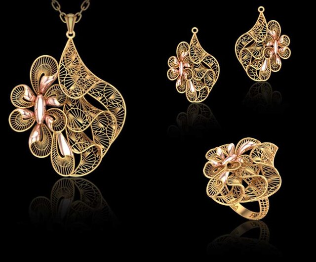 3D model of turkish jewelry design -3D CAD Model
