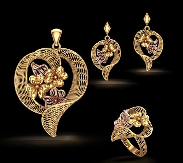3D model of turkish jewelry design -3D CAD Model