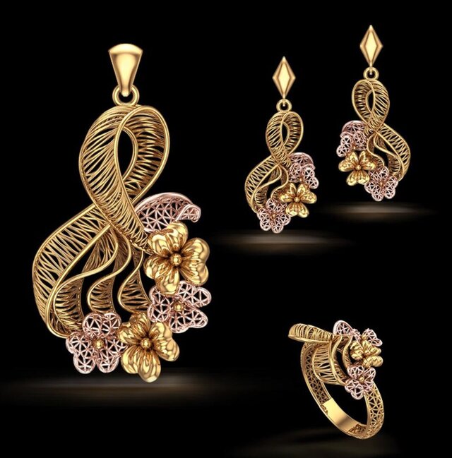 3D model of turkish jewelry design -3D CAD Model