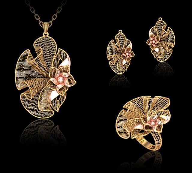 3D model of turkish jewelry design -3D CAD Model