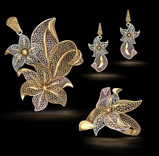 3D model of turkish jewelry design -3D CAD Model