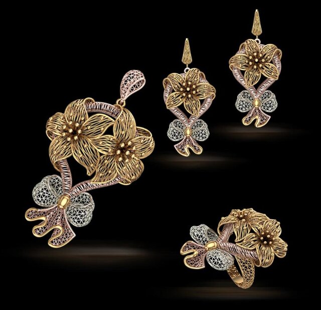 3D model of turkish jewelry design -3D CAD Model