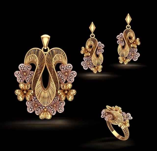 3D model of turkish jewelry design -3D CAD Model