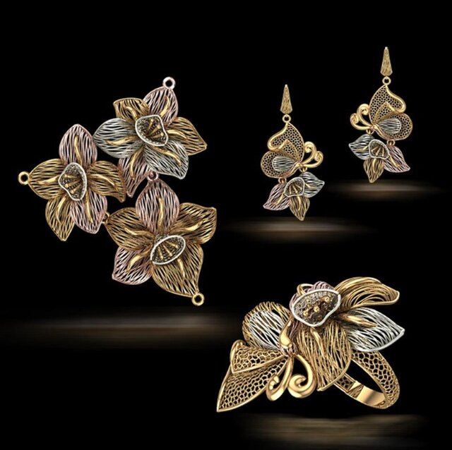 3D model of turkish jewelry design -3D CAD Model