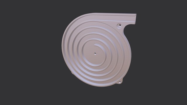 3D model of tambour-door-d-26mmTambour door endcaps