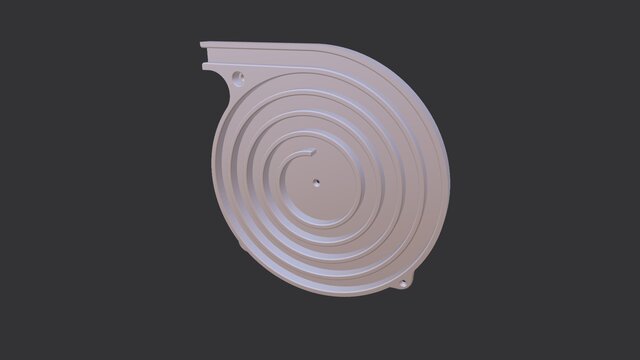 3D model of tambour-door-d-26mmTambour door endcaps