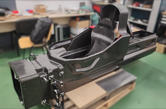3D model of Carbon Fiber Monocoque