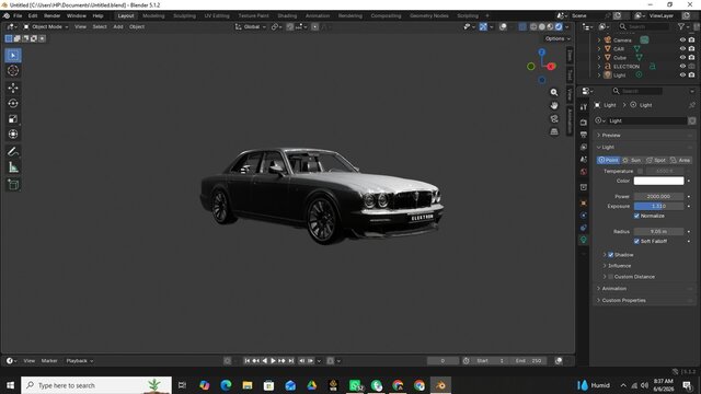 3D model of Futuristic Jaguar XJ Series 3 Redesign