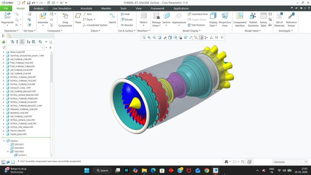 3D model of Jet Engine DesigN