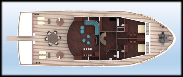 3D model of M/Y Endeavor - Tug to Megayacht
