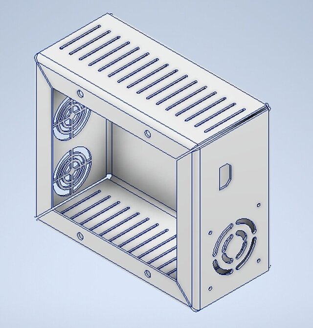 Sheet Metal Electronics Enclosure & Ventilation CAD Design – image 1 of 1