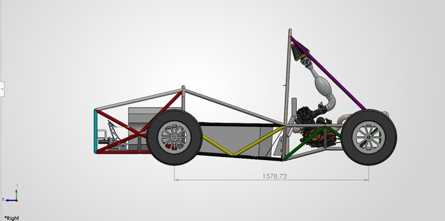 3D model of Formula-student-car-assembly