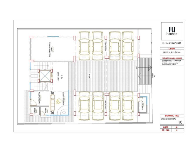 G+6 Residential Building Details Architectural Drawing
