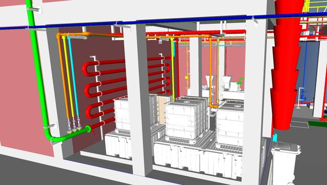 3D model of Draw P&ID and layouts with 3d
