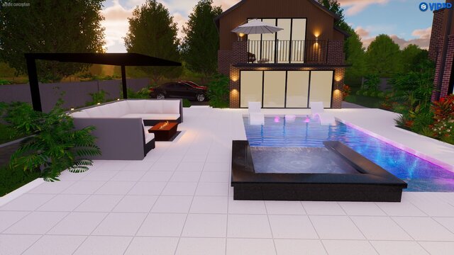 3D model of Cedar Lane Residence(USA)