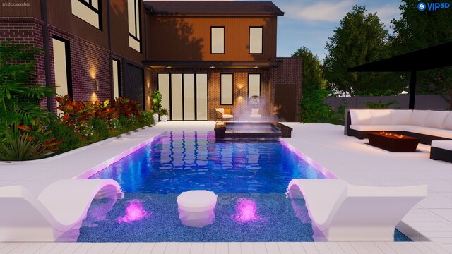 3D model of Cedar Lane Residence(USA)