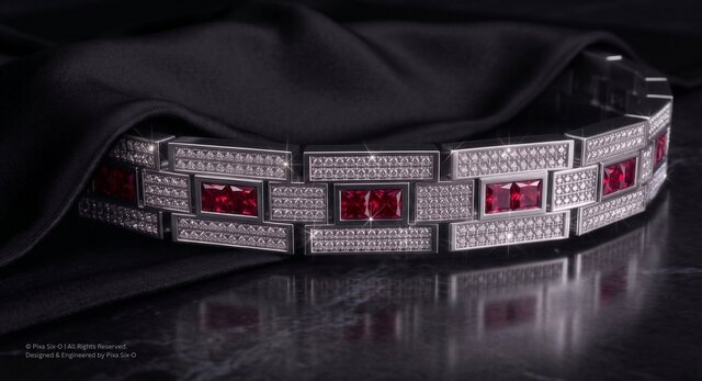 The Monolith Grid Pavé | Bracelet CAD Engineering – image 3 of 16