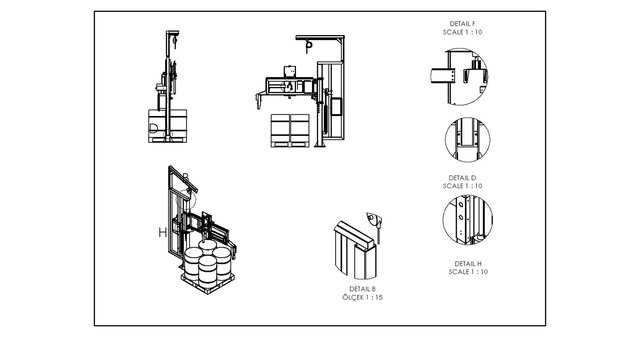 3D model of Automatic Barrel Filling Machine | SolidWorks Mechanical Design