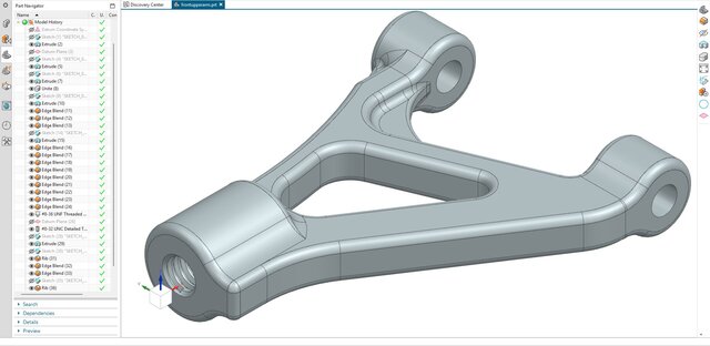 3D model of 08. Front Upper Control Arm