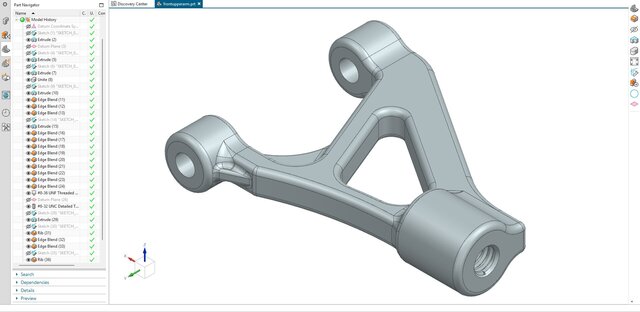 3D model of 08. Front Upper Control Arm
