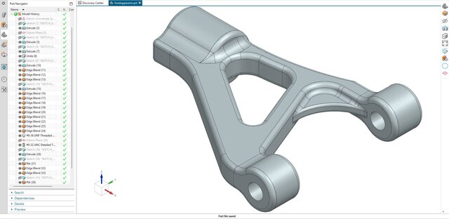 3D model of 08. Front Upper Control Arm