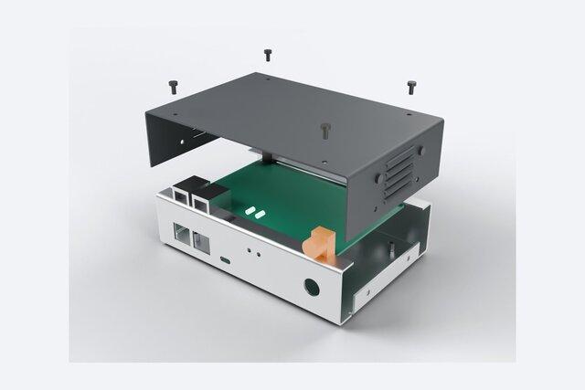 Sheet Metal Electronics Enclosure | Aluminium 5052, Flat Patterns, PEM Hardware, Louvres – image 5 of 7