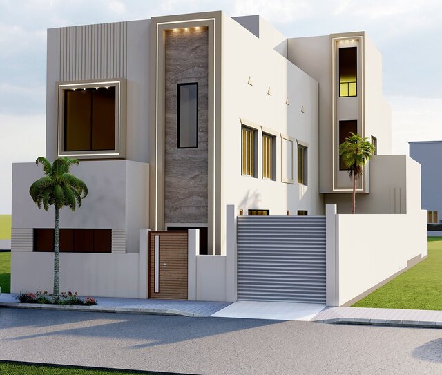 Modern Residential Exterior Visualization – image 4 of 4