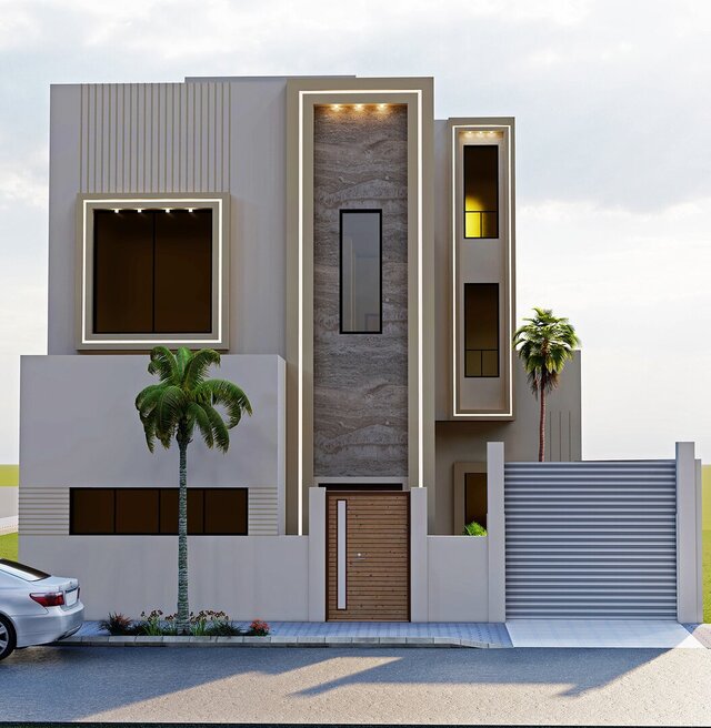 Modern Residential Exterior Visualization – image 2 of 4