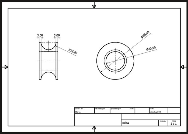 3D model of Industrial Pulley Design & CNC Programming