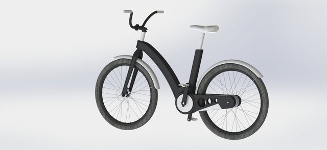 3D model of Composite Electric Bicycle – Product Development & Prototyping
