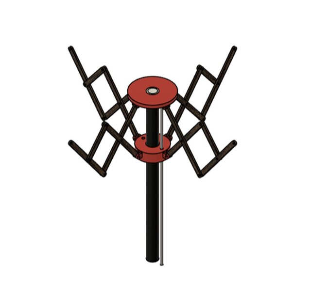 Folding Umbrella Mechanism — 3D CAD Assembly – image 3 of 3