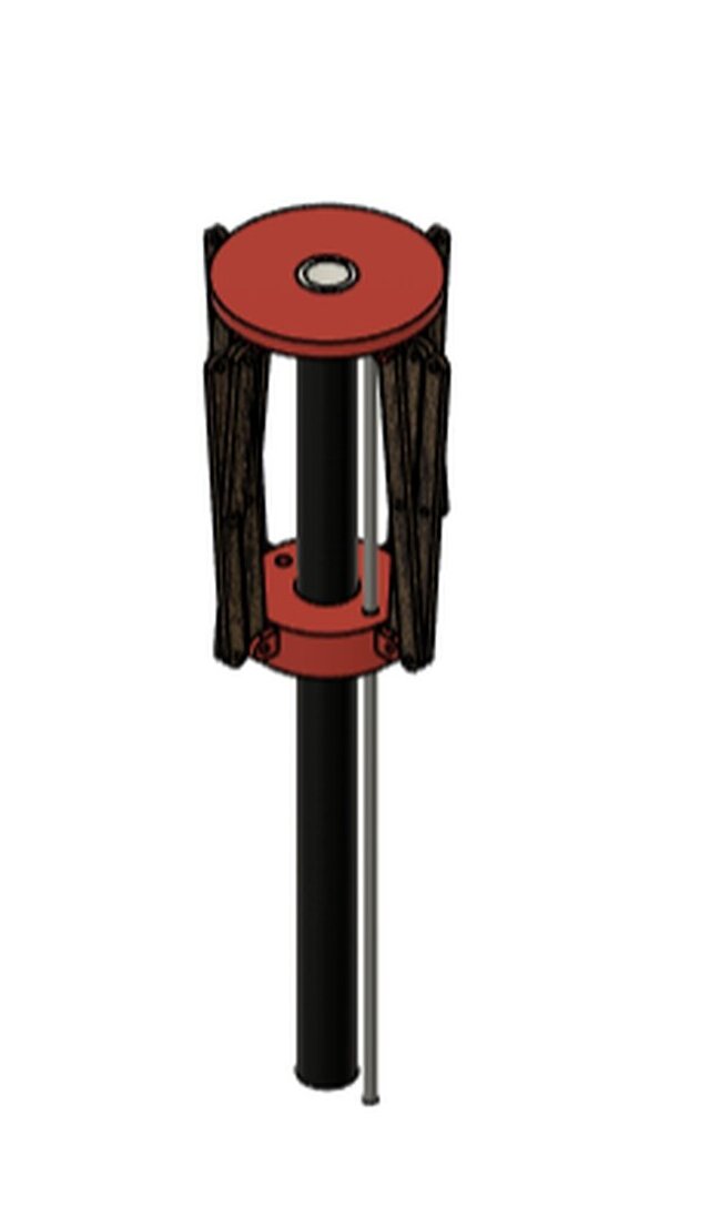 Folding Umbrella Mechanism — 3D CAD Assembly – image 2 of 3