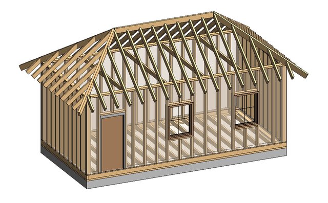 Revit Structural BIM Model: Concrete, Steel & Wood Frame Structures with Details – image 5 of 7