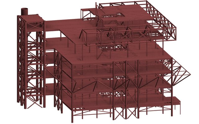 Revit Structural BIM Model: Concrete, Steel & Wood Frame Structures with Details – image 2 of 7