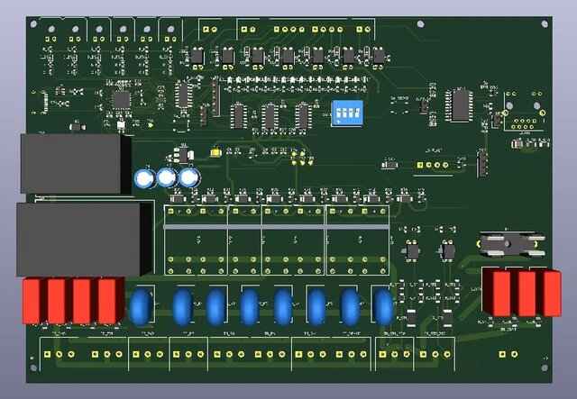 GIM-I: Indoor Heat-Pump Relay Board (7 Relays, 2 AC-DC Supplies, 2 oz Copper) – image 2 of 4