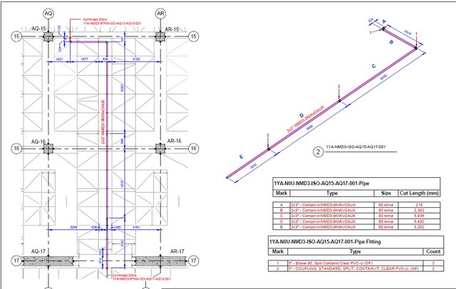 MEP Shop Drawings & Isometric Details | Quantity Takeoff | LOD 400