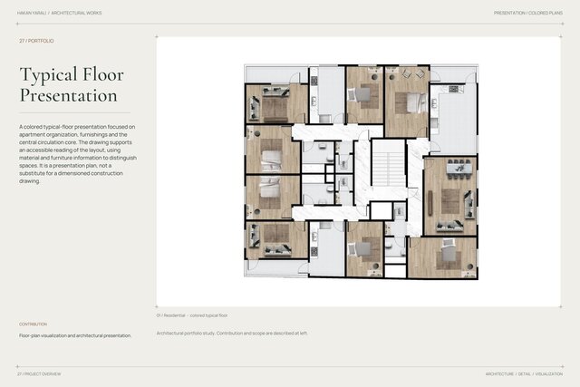 Typical Residential Floor | Colored Plan – image 1 of 2