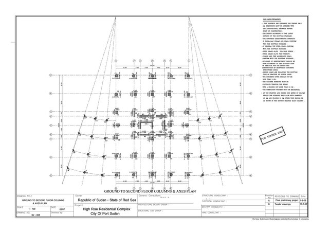 3D model of High-rise residential building.