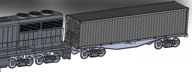 3D model of train project