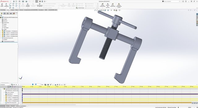 3D model of Bearing Puller Design & Assembly