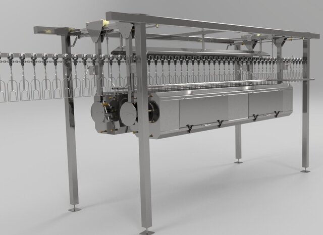 3D model of giblet-screw-chiller