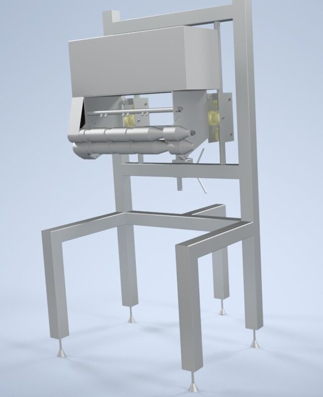 3D model of giblet-screw-chiller