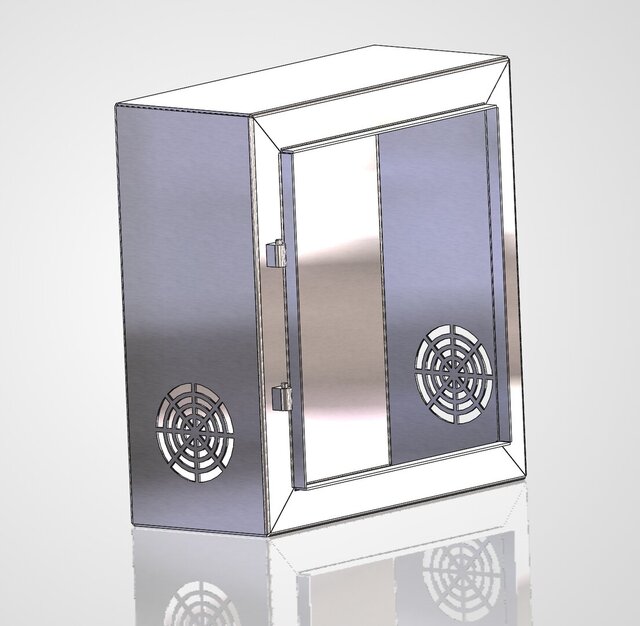 Sheet Metal Electrical Enclosure | NEMA 4 | SolidWorks | Flat Pattern