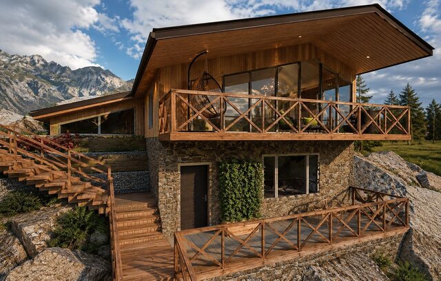 3D model of Modern Mountain House