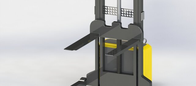 3D model of Forklift Tracker Concept