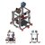 Hybrid printer with two extruders and a laser module