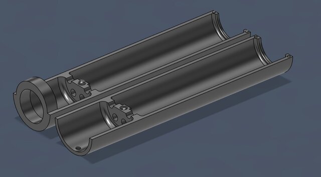 Flashlight Case for Lithium Battery and LED Integration